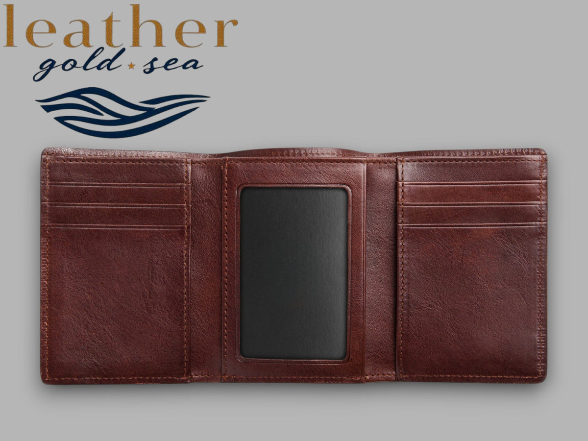 Slim Wallets for Men – Dark Brown | made in usa
