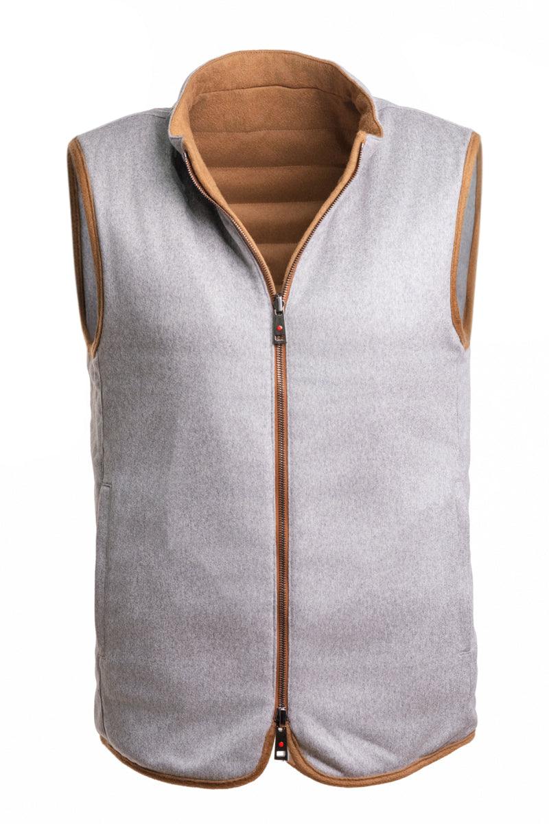 Kired by Kiton REA Cashmere Reversible Vest