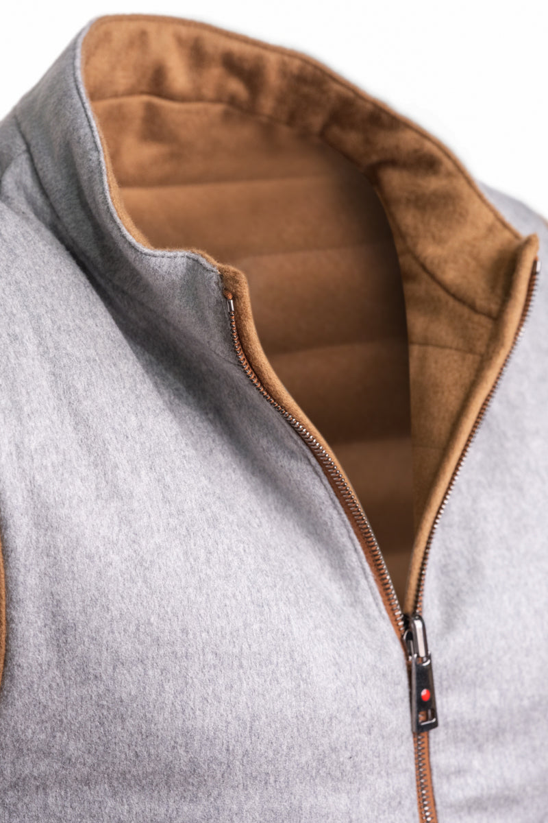 Kired by Kiton REA Cashmere Reversible Vest