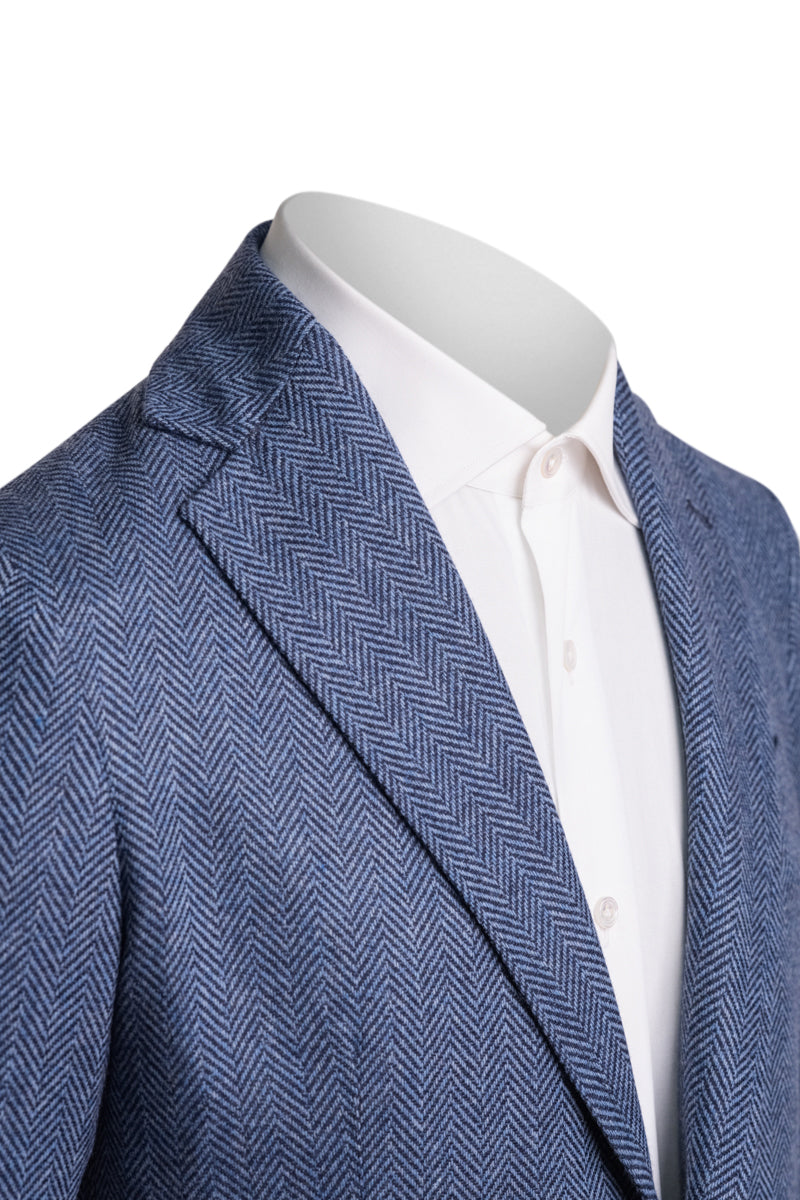 Sartorio Herringbone Virgin Wool Sport Jacket
