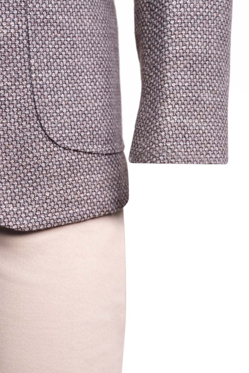 Sartorio Birdseye Virgin Wool-Silk-Cotton Sport Jacket