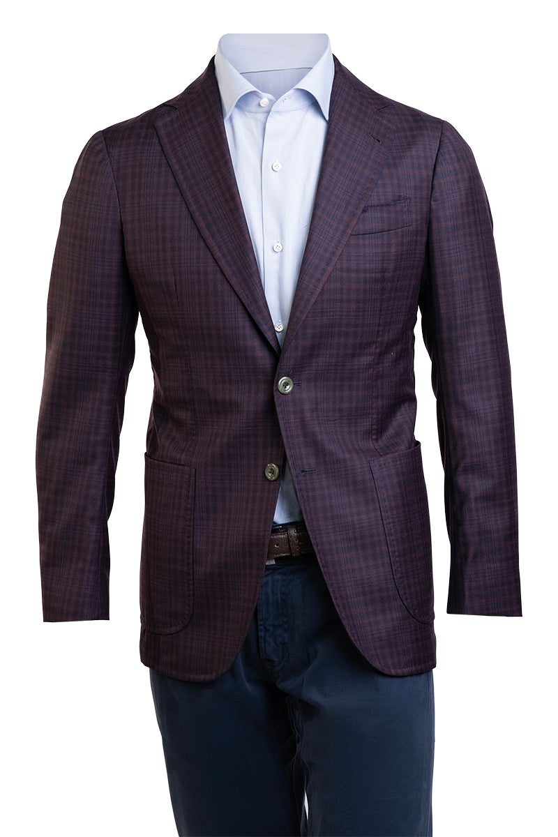 Sartorio Checked Virgin Wool Sport Jacket