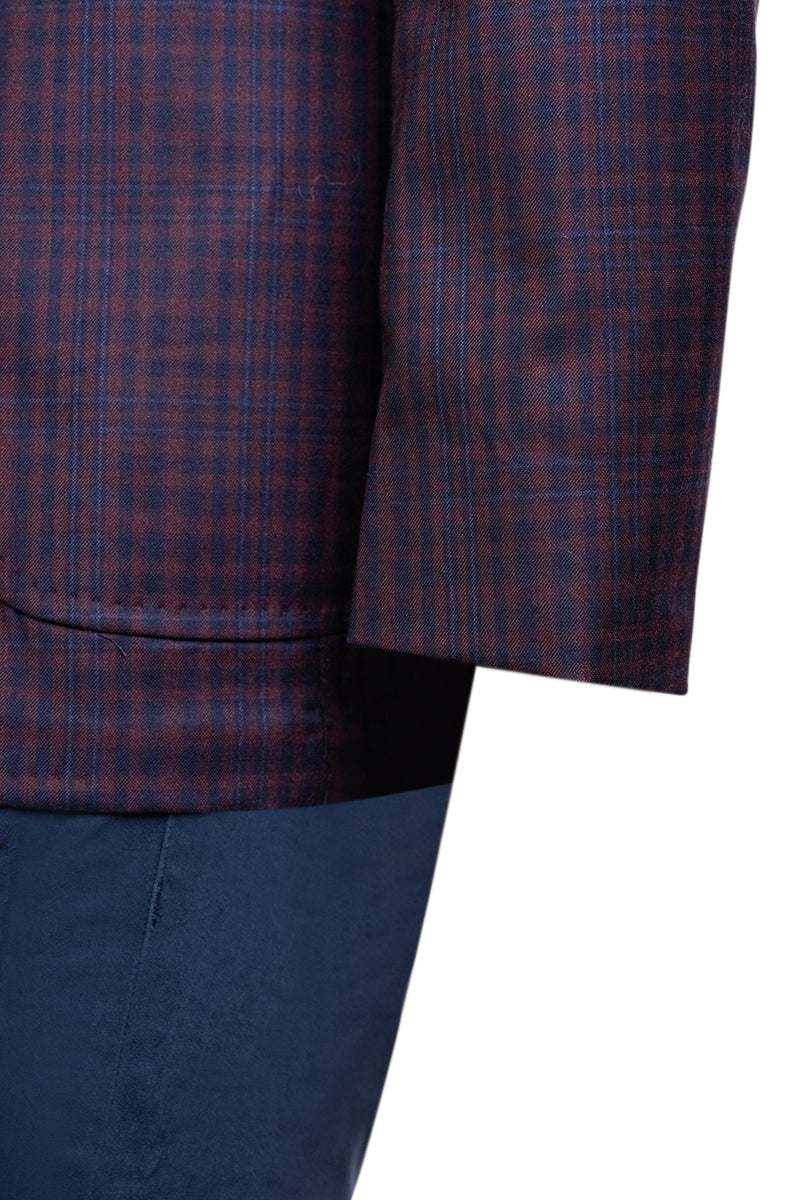 Sartorio Checked Virgin Wool Sport Jacket