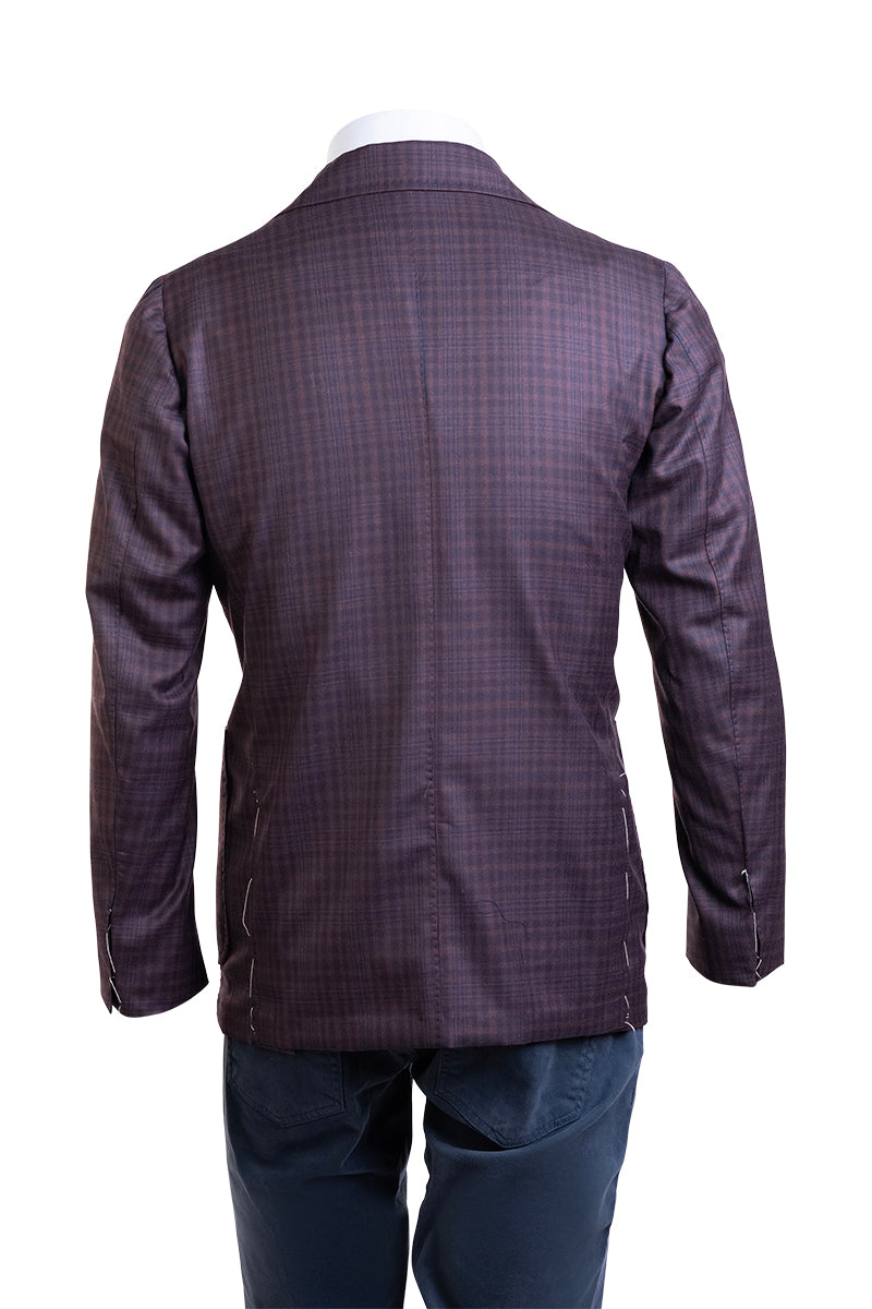 Sartorio Checked Virgin Wool Sport Jacket