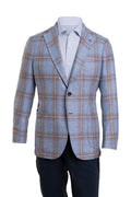 Sartorio Double Windowpane Virgin Wool-Silk Sport Jacket