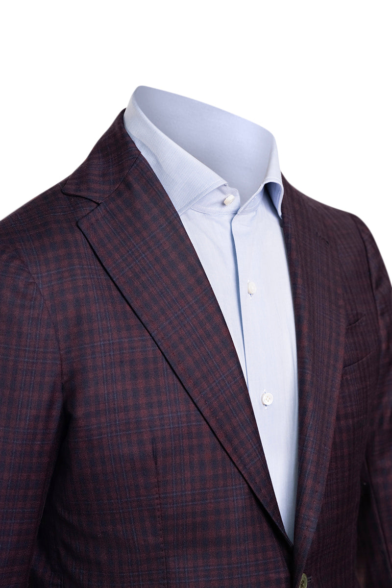 Sartorio Checked Virgin Wool Sport Jacket