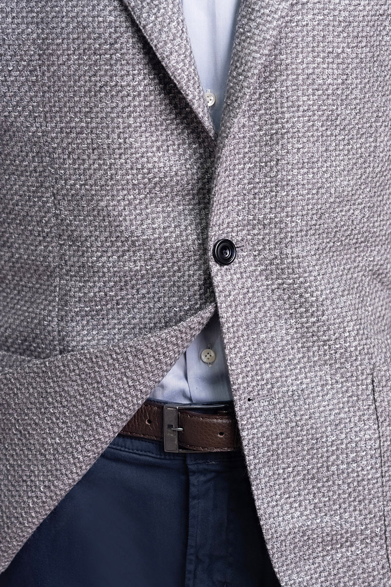 Sartorio Woven Virgin Wool-Cotton-Silk Sport Jacket