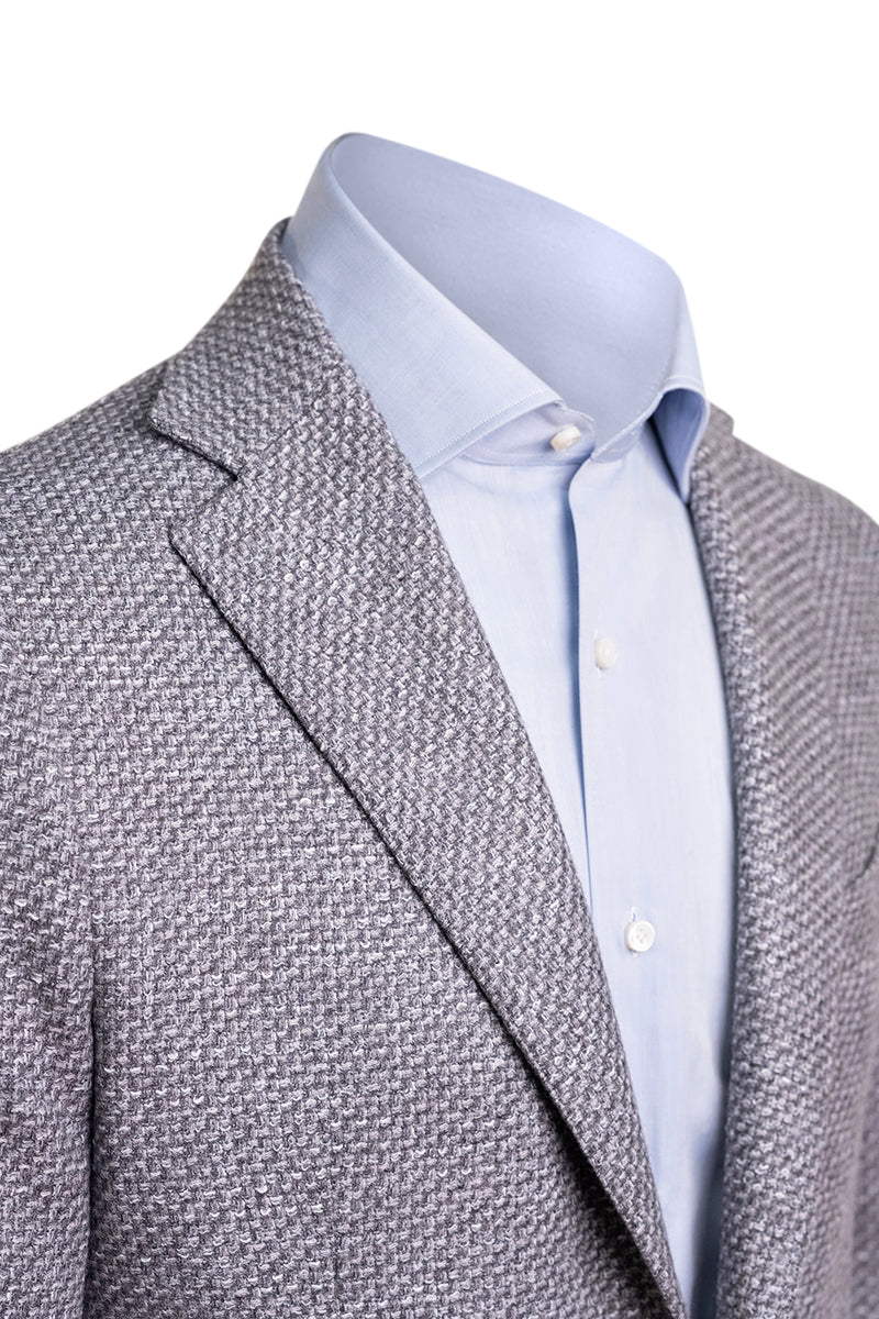 Sartorio Woven Virgin Wool-Cotton-Silk Sport Jacket