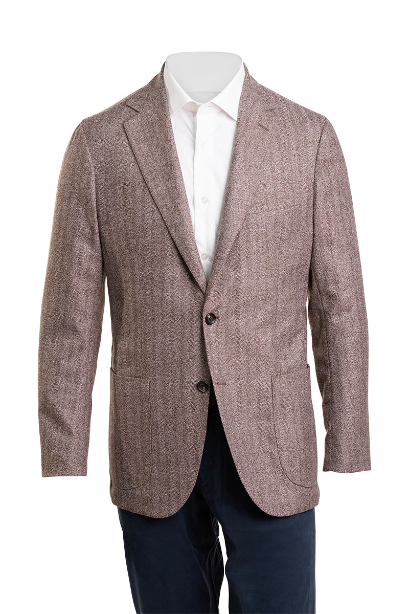 Sartorio Herringbone Virgin Wool Sport Jacket