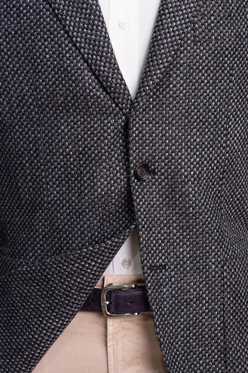 Sartorio Woven Virgin Wool-Cotton-Silk Sport Jacket