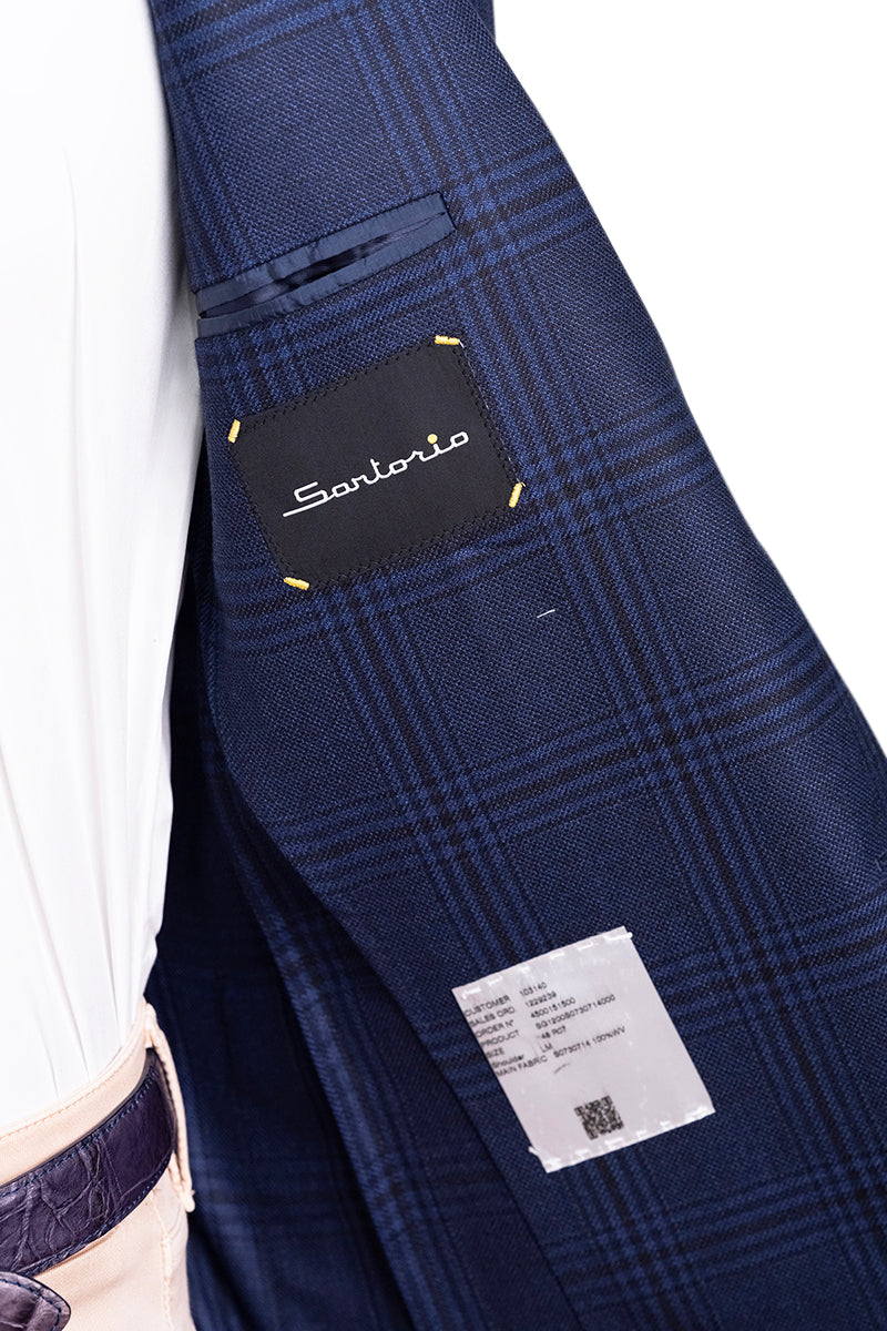 Sartorio Checked Virgin Wool Sport Jacket