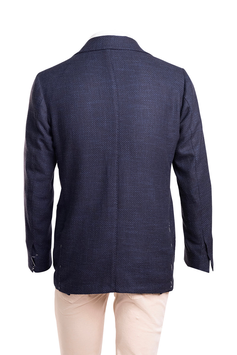 Sartorio Birdseye Virgin Wool-Silk-Cotton Sport Jacket