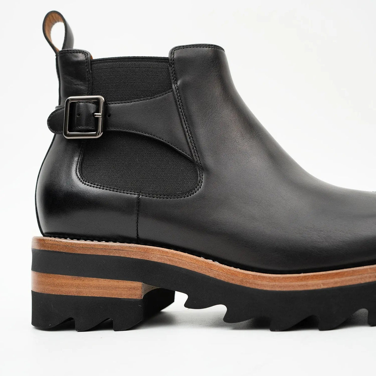 Brogue Chelsea Boots Black
