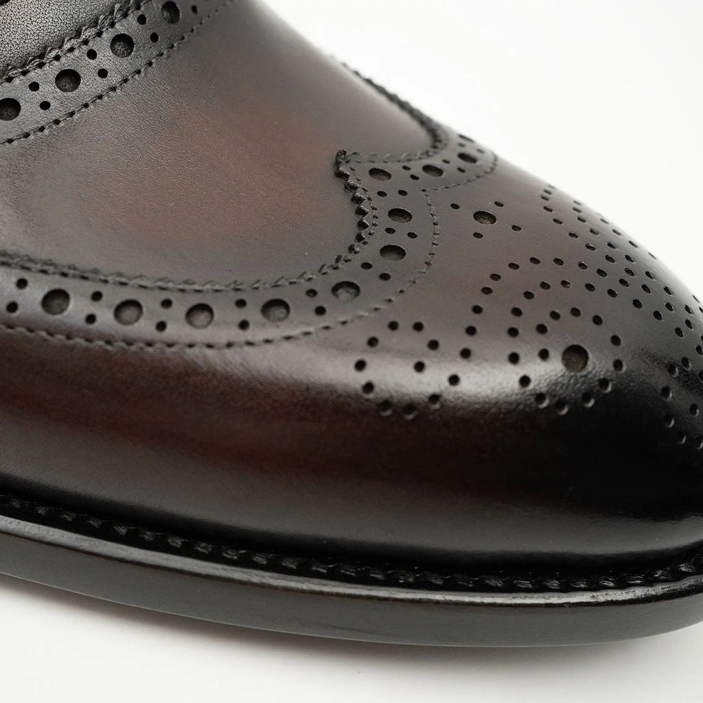 Brown Men's Goodyear Welted Brogue Leather Shoes