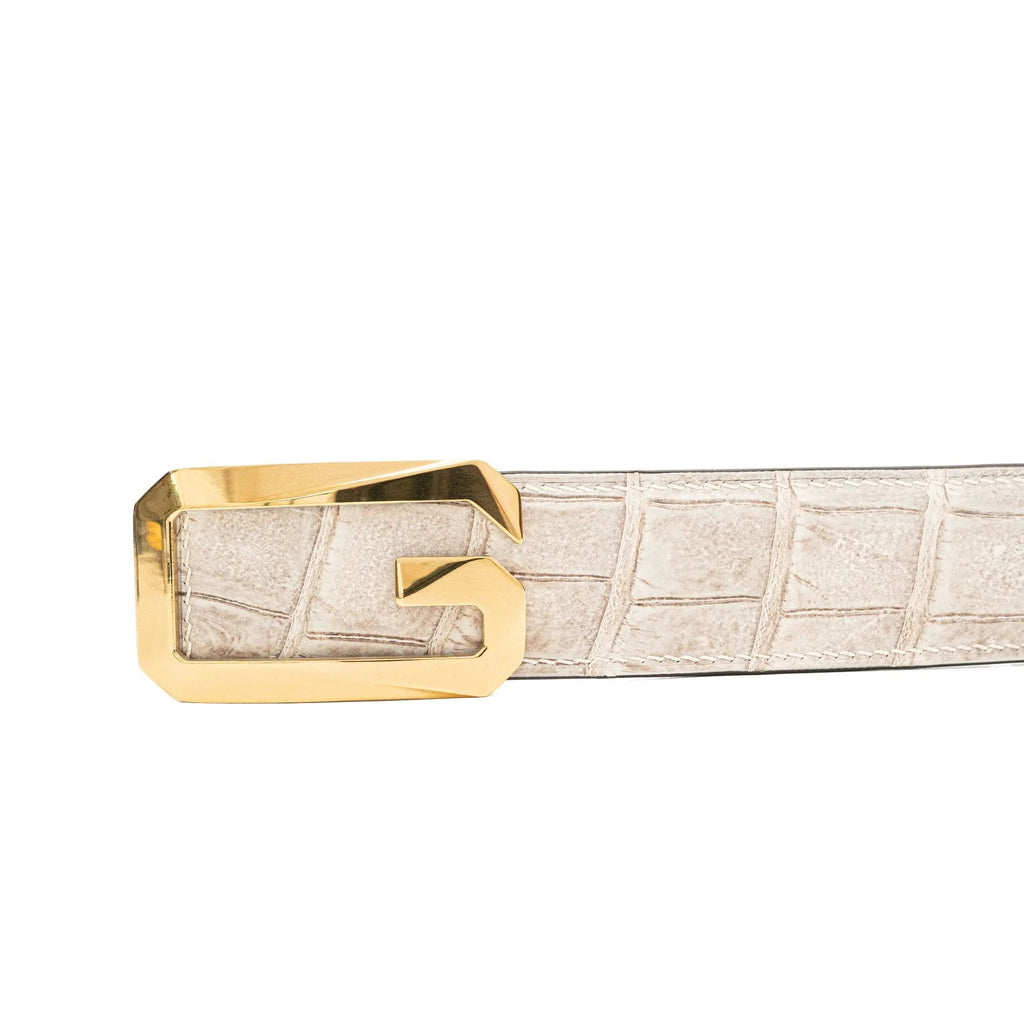 Handcrafted Alligator Leather Belts DVG09