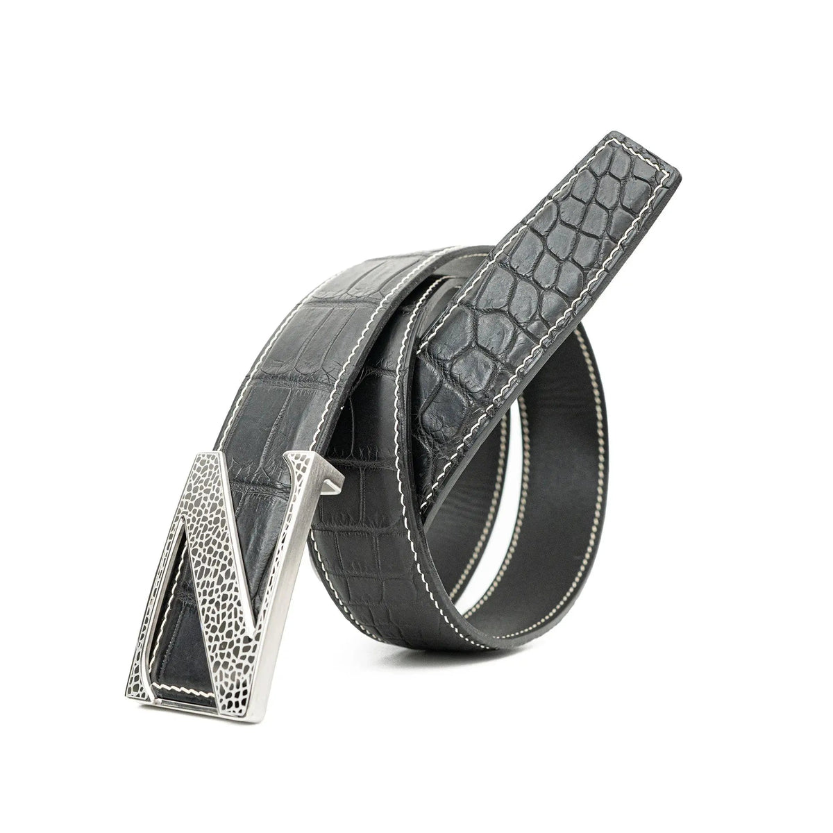 Handcrafted Alligator Leather Belts DVG128