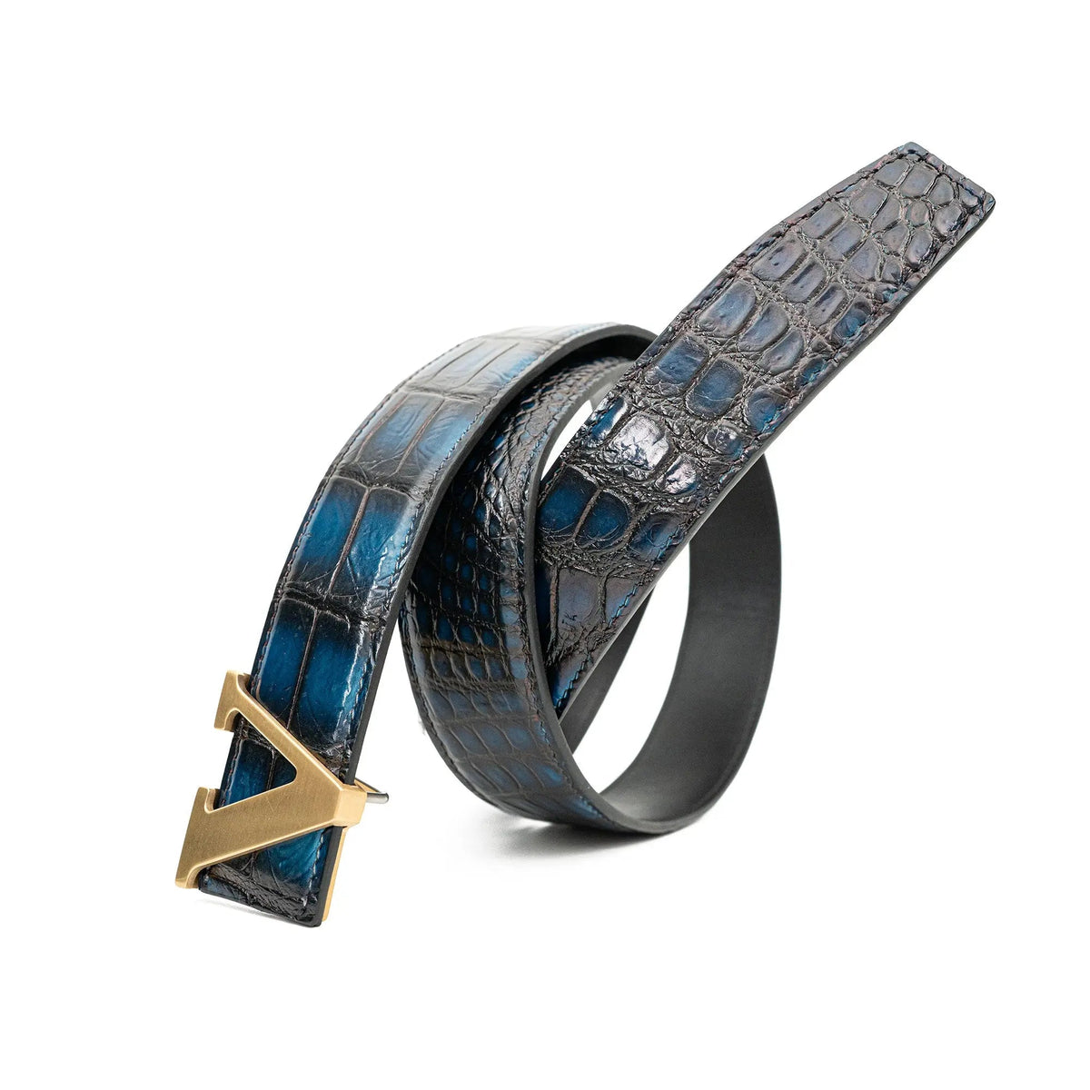 Handcrafted Alligator Leather Belts DVG177