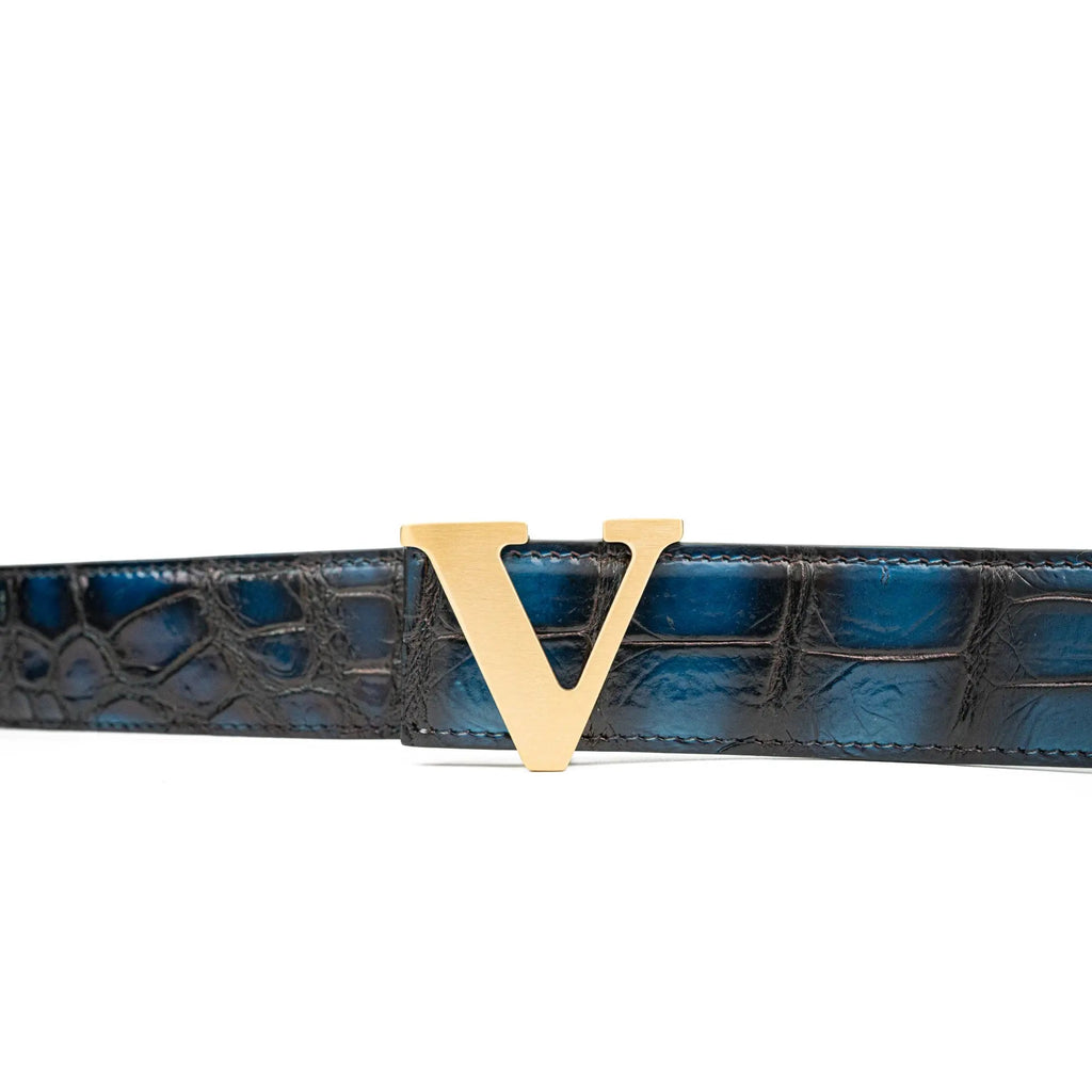 Handcrafted Alligator Leather Belts DVG177