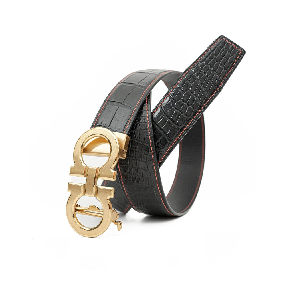 Handcrafted Alligator Leather Belts DVG259