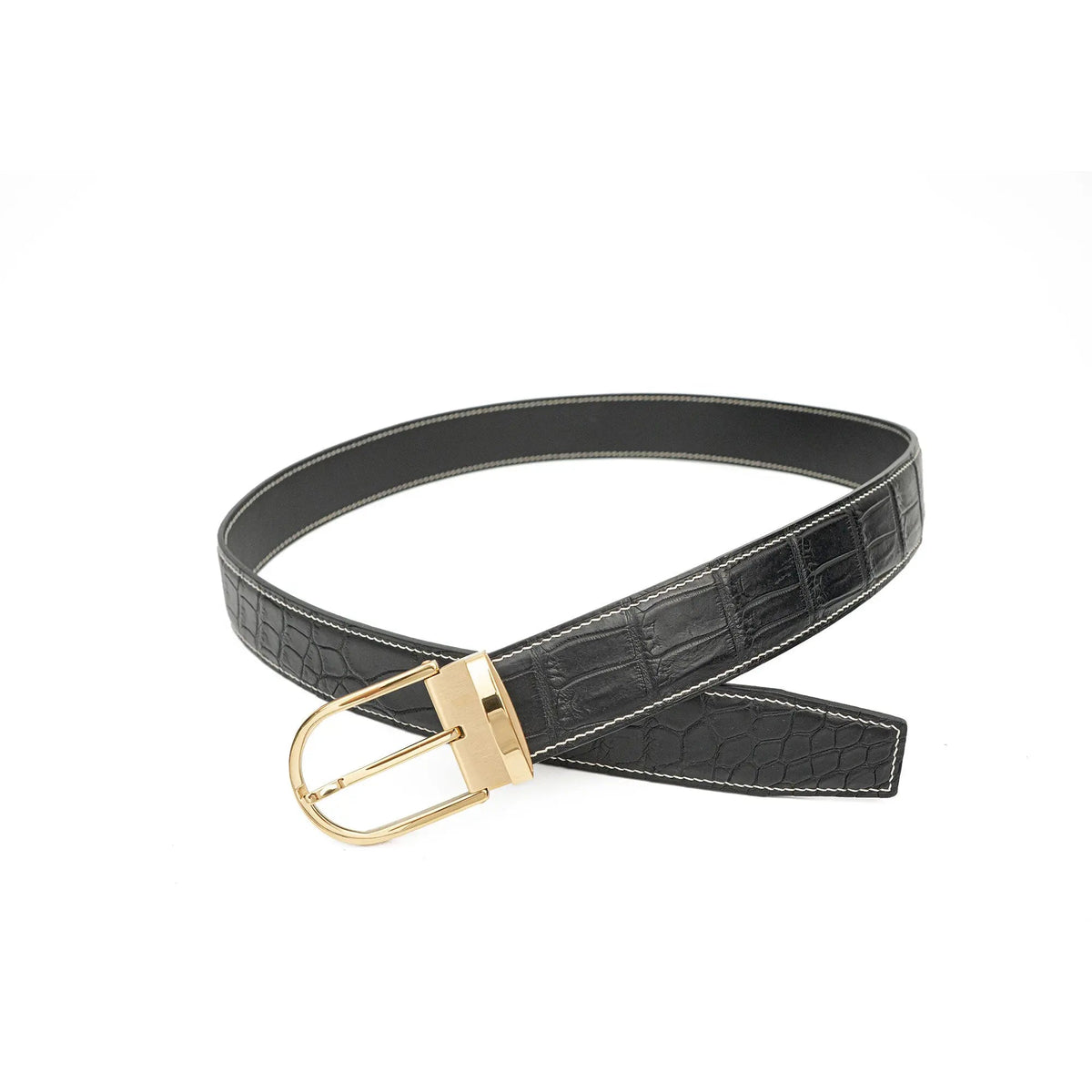 Handcrafted Alligator Leather Belts DVG304