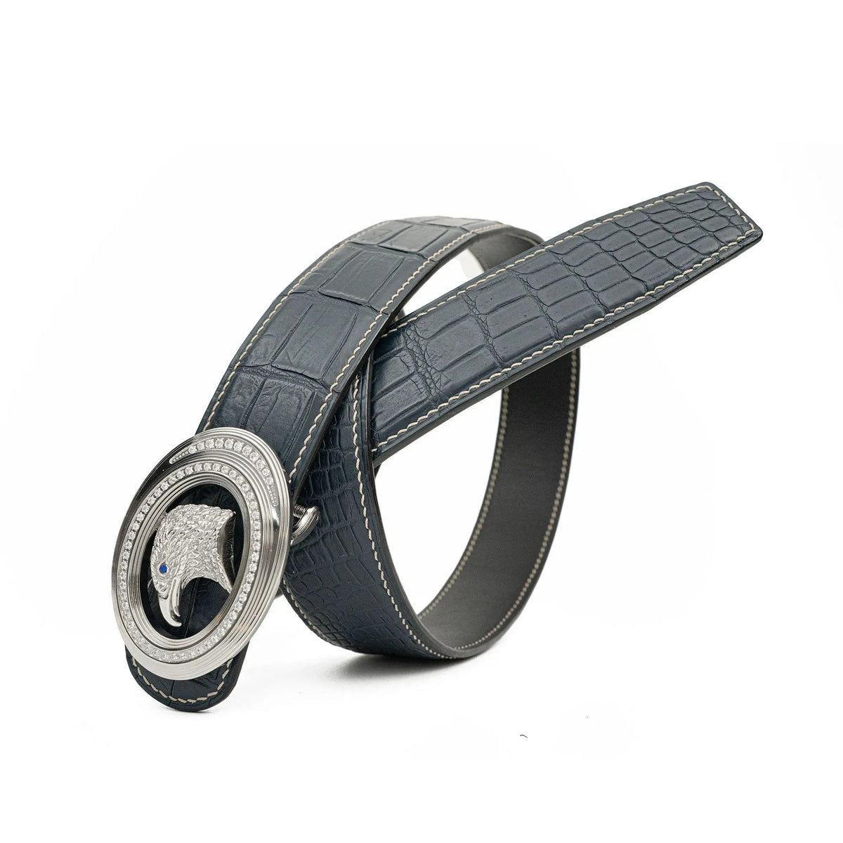 Handcrafted Alligator Leather Belts DVG359
