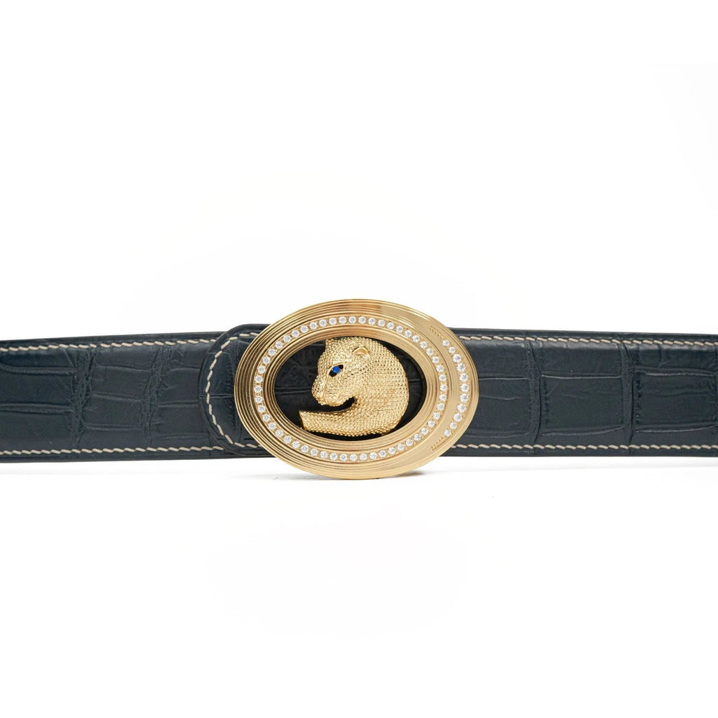 Handcrafted Alligator Leather Belts DVG359