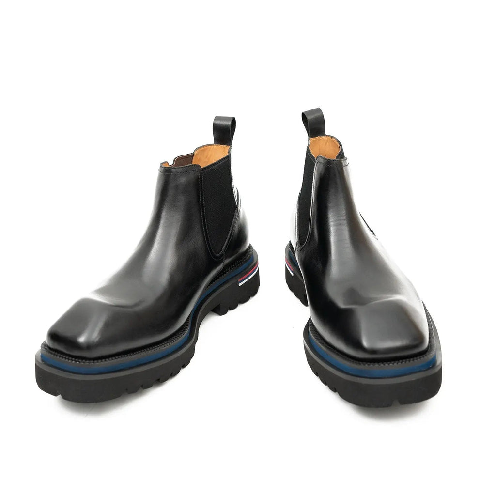Handmade black calfskin Chelsea boots