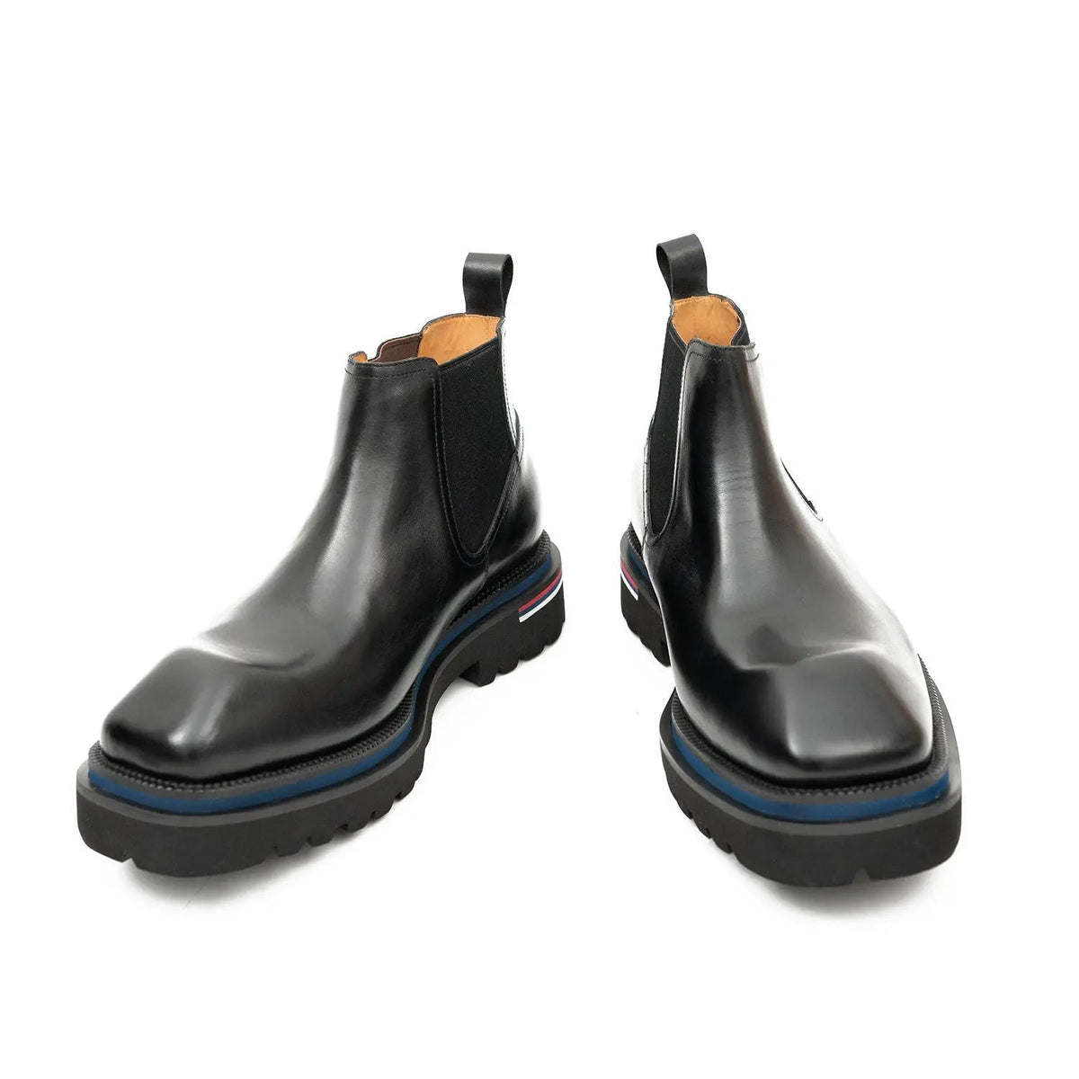 Handmade black calfskin Chelsea boots