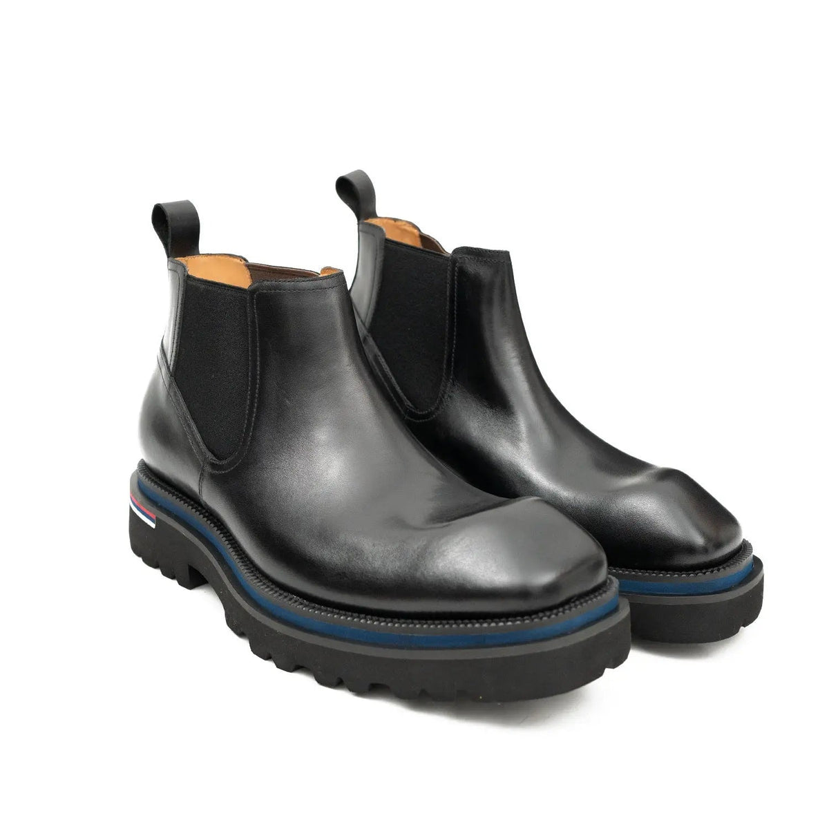 Handmade black calfskin Chelsea boots