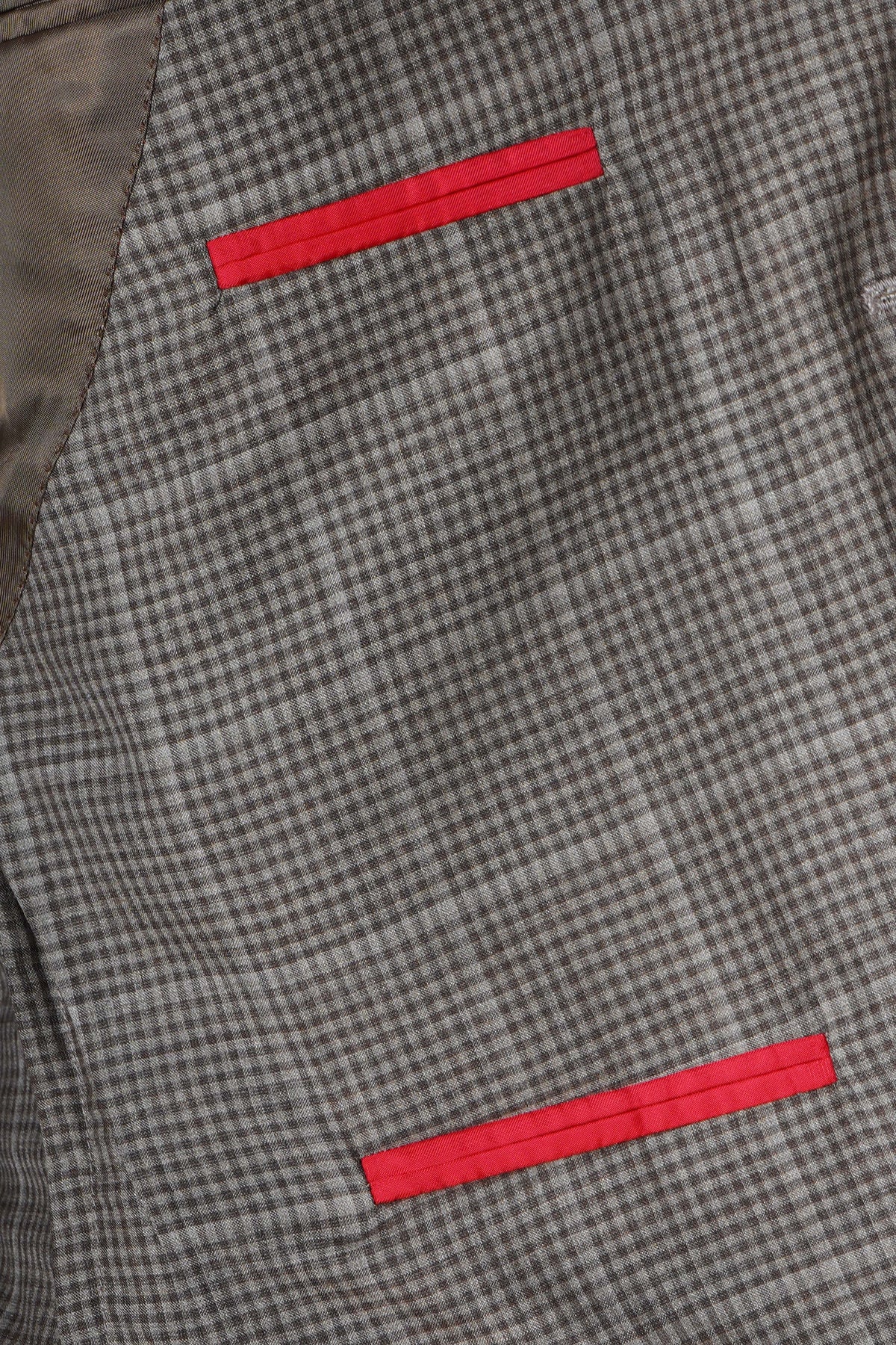 Isaia Windowpane Box Check Wool-Silk Suit