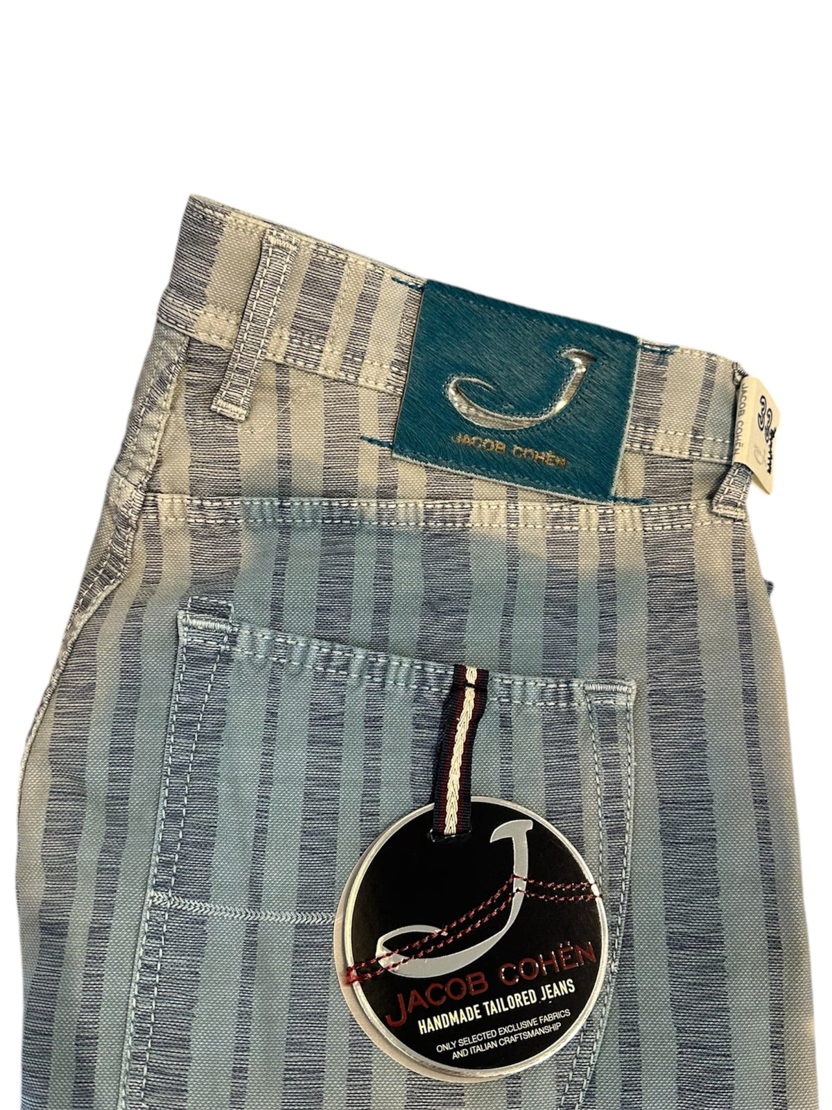 Jacob Cohen Style 656 Jumbo Pinstripe Cotton Pants
