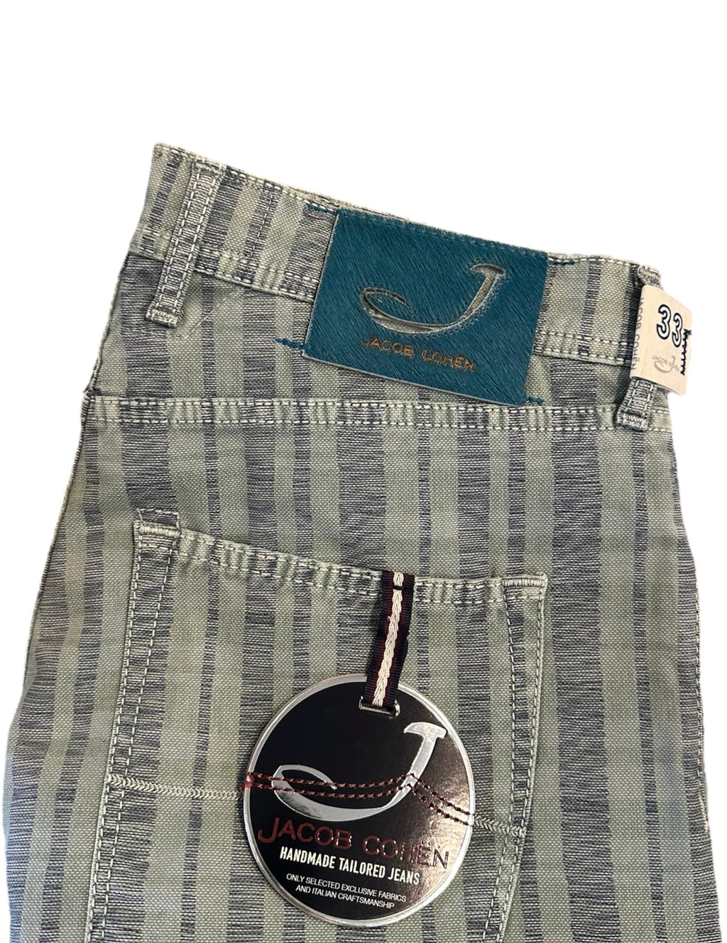 Jacob Cohen Style 656 Jumbo Pinstripe Cotton Pants