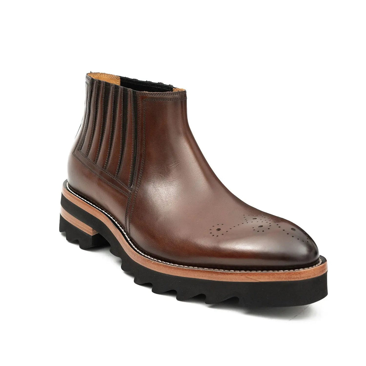 Thick - soled Chelsea Boots Brown