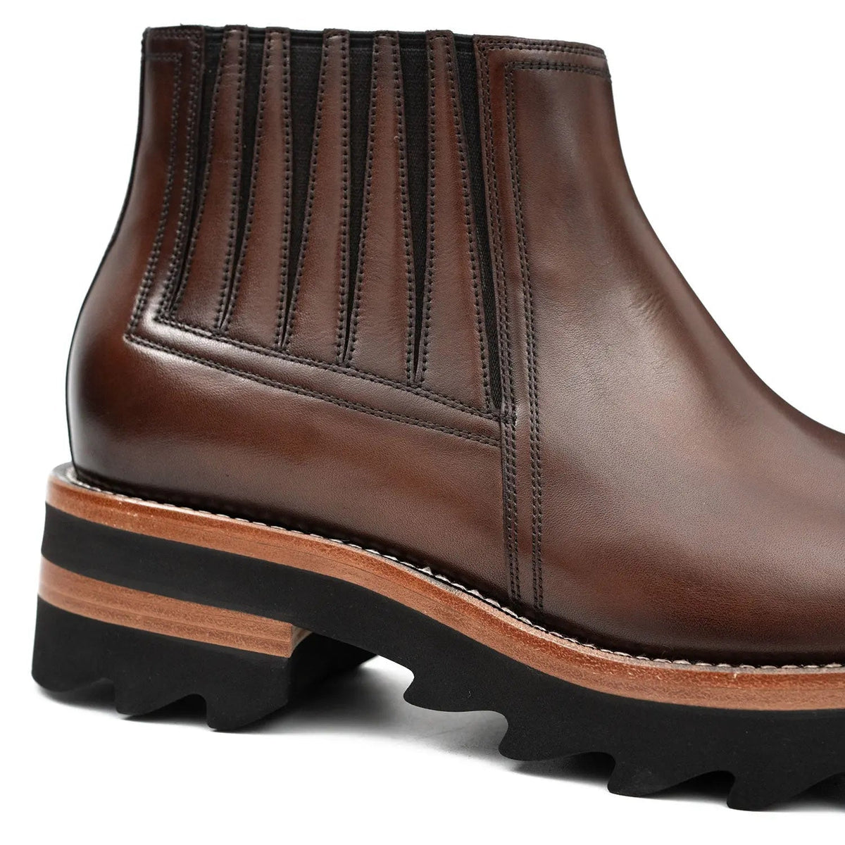 Thick - soled Chelsea Boots Brown