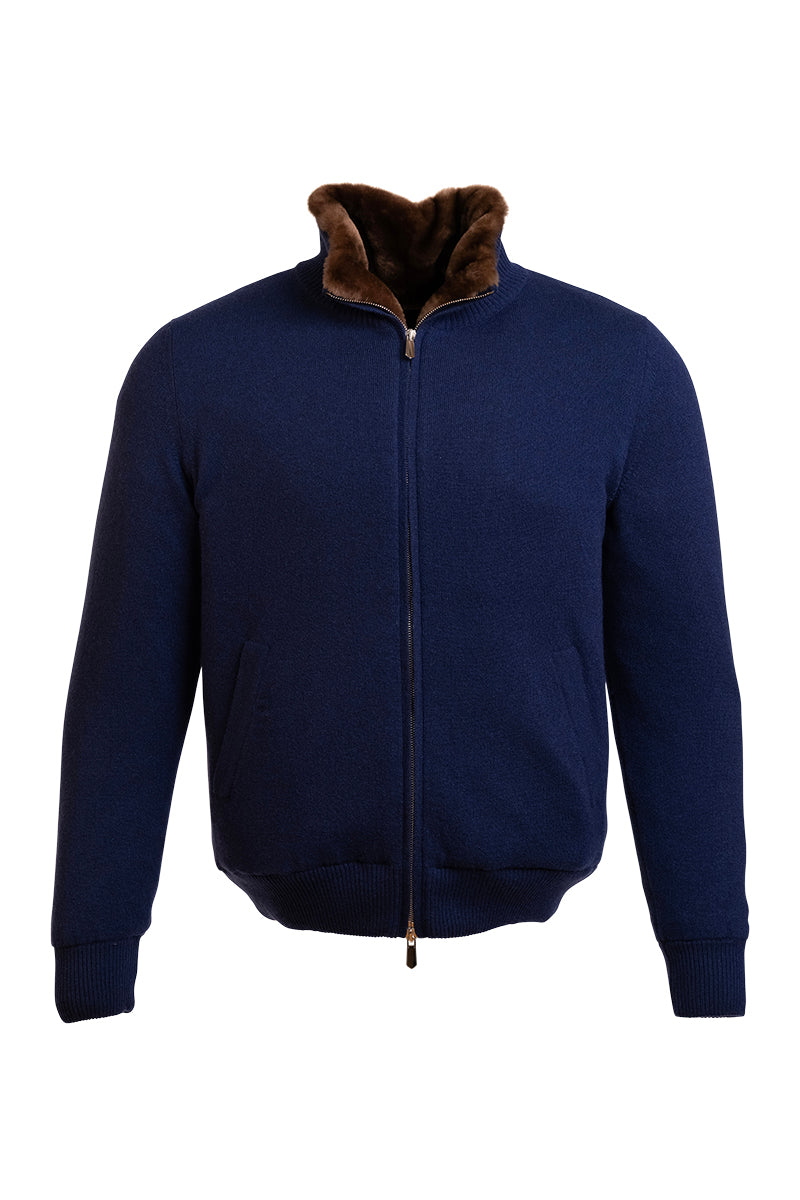Sartorio Cashmere-Beaver Lined Bomber