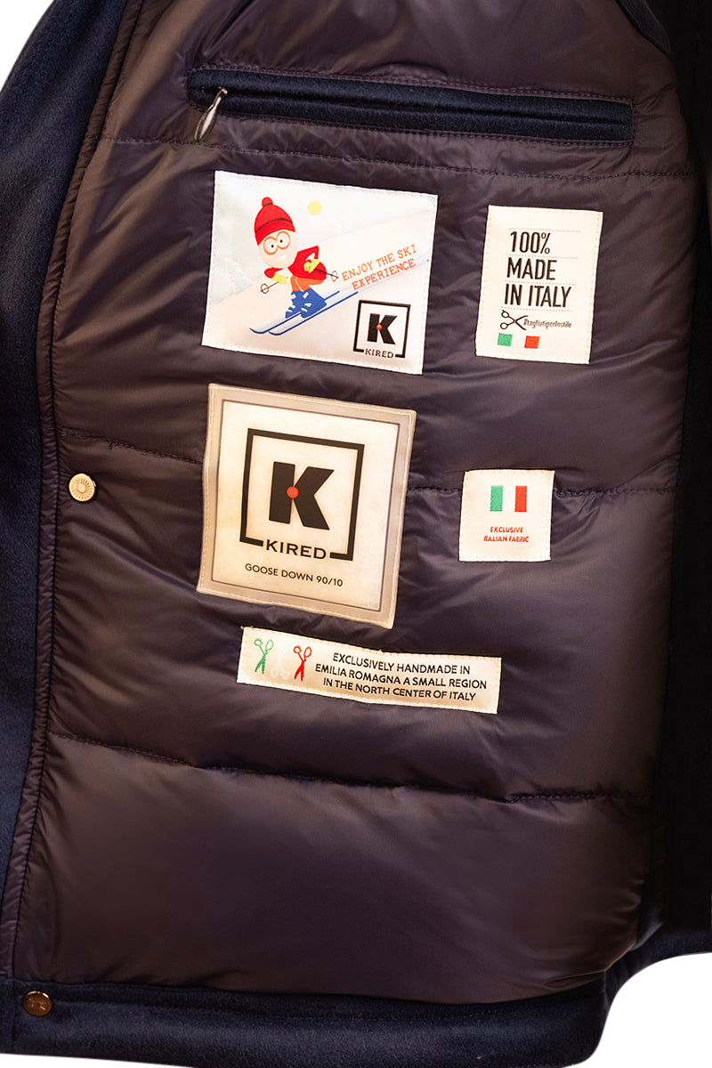 Kired by Kiton BEAR Cashmere-Nylon-Goose Down-Wool Vest