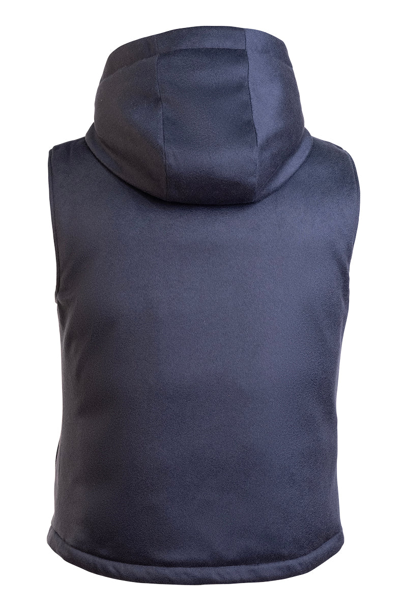 Kired by Kiton BEAR Cashmere-Nylon-Goose Down-Wool Vest