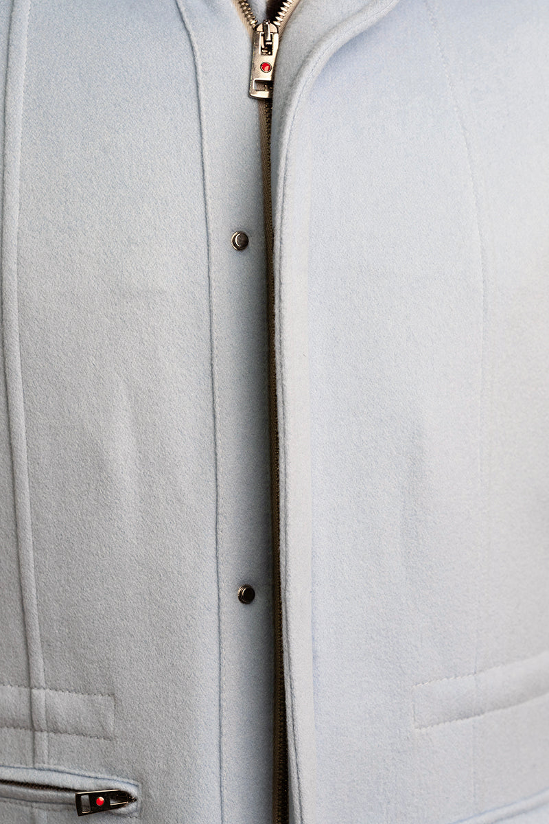 Kired by Kiton KONE Cashmere-Mink Fur Overcoat