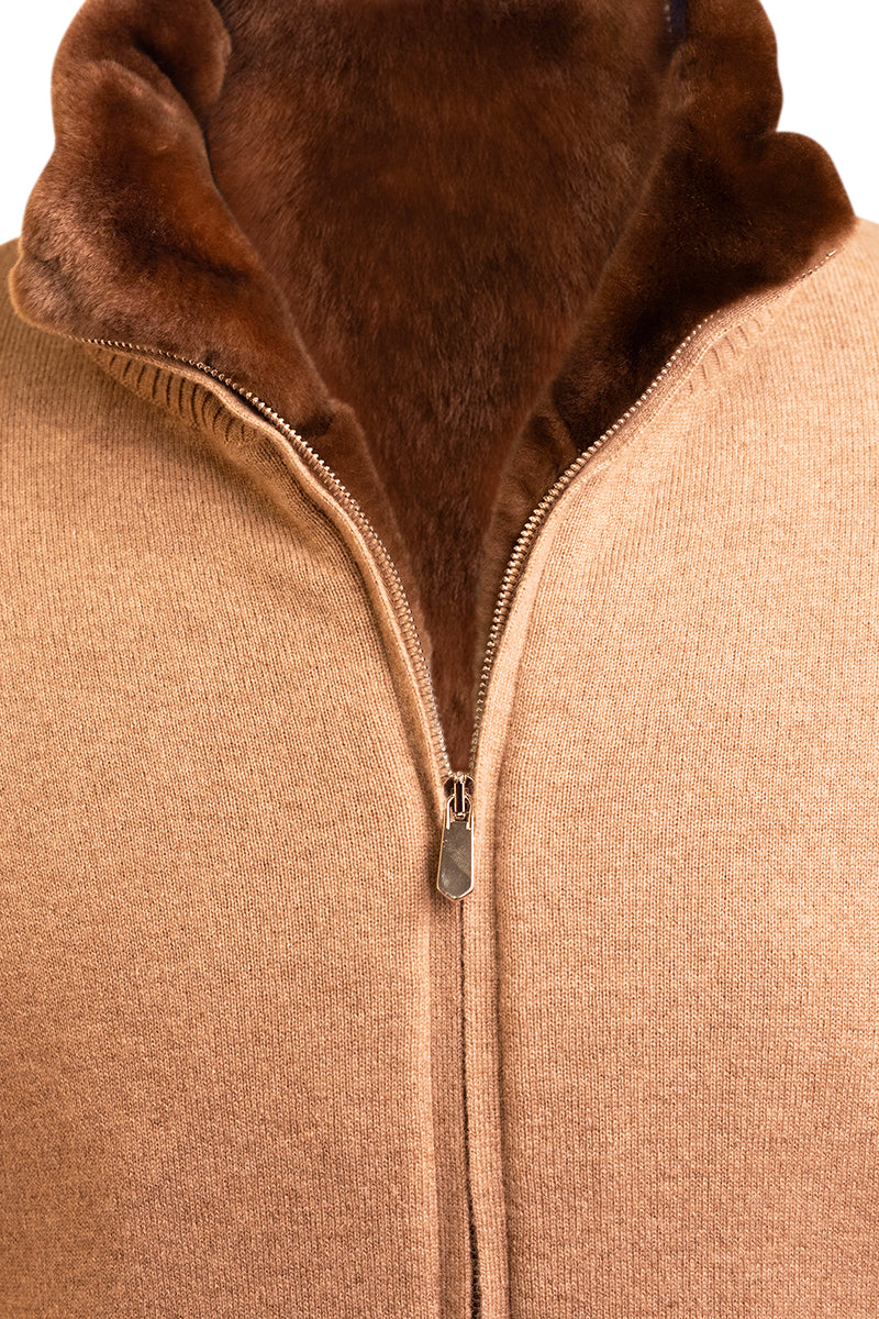 Sartorio Cashmere-Beaver Lined Bomber