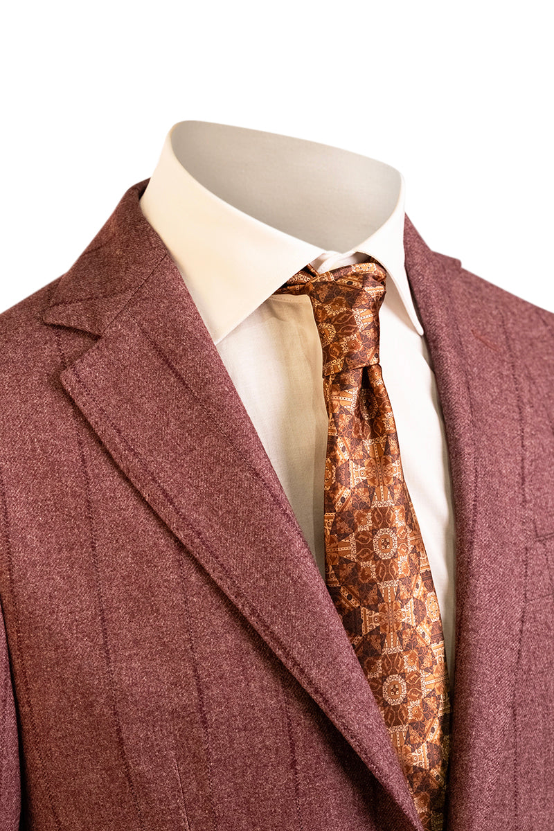 Sartorio Pinstripe Virgin Wool-Cotton-Cashmere Suit