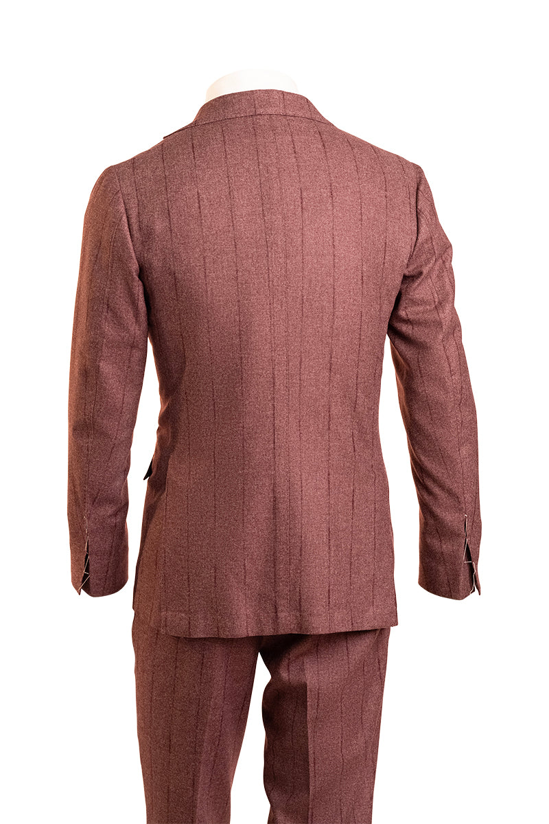 Sartorio Pinstripe Virgin Wool-Cotton-Cashmere Suit