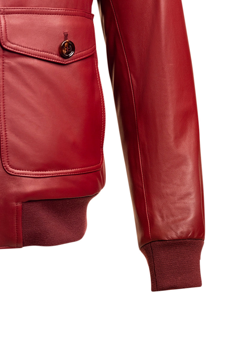 Kired by Kiton INN Lambskin-Virgin Wool Bomber