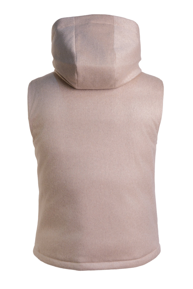 Kired by Kiton BEAR Cashmere-Nylon-Goose Down-Wool Vest