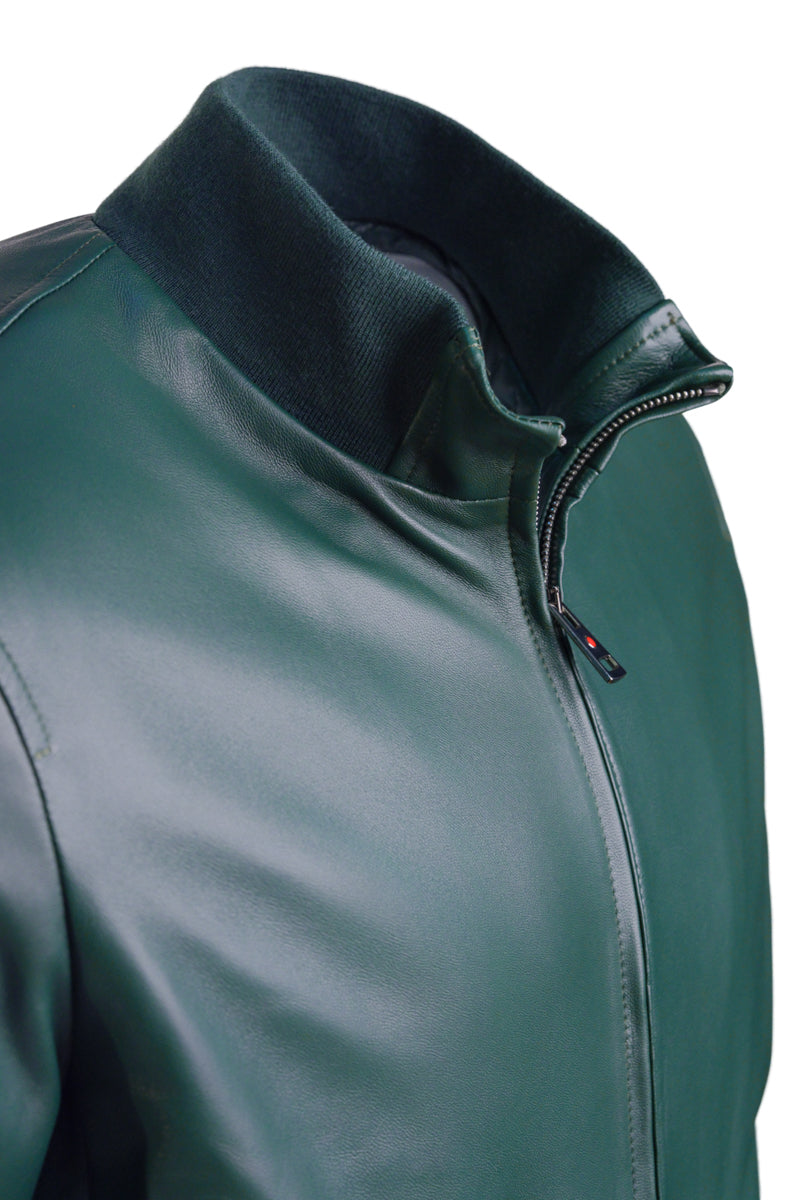 Kired by Kiton INN Lambskin-Virgin Wool Bomber