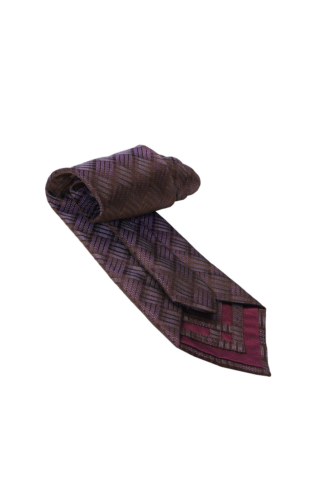 Zilli Basketweave Silk Tie